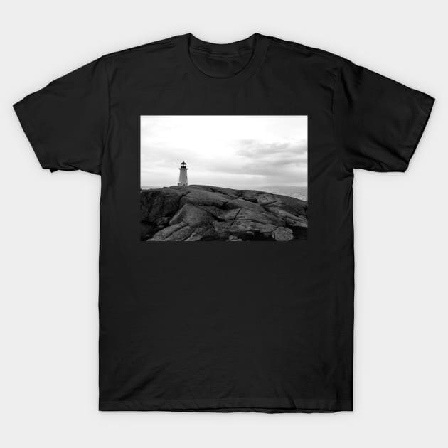 Lighthouse sunset T-Shirt by rconyard